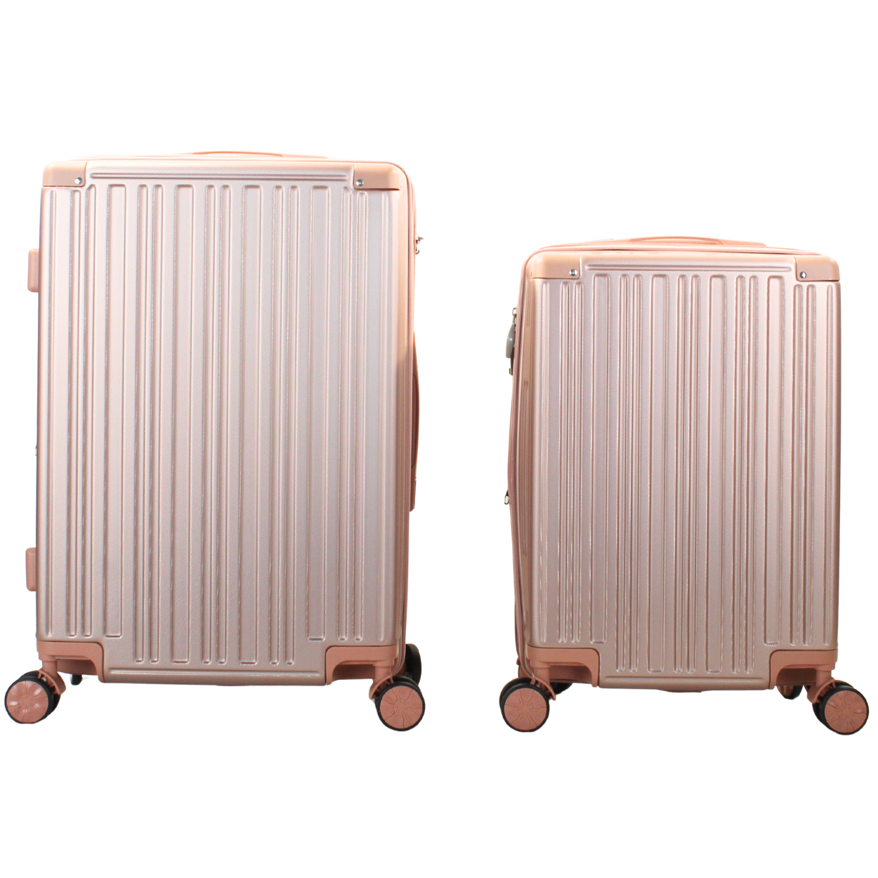 Kit com 2 Malas de Viagem Barcelona Expansíveis em ABS, 10 kg e 23 kg