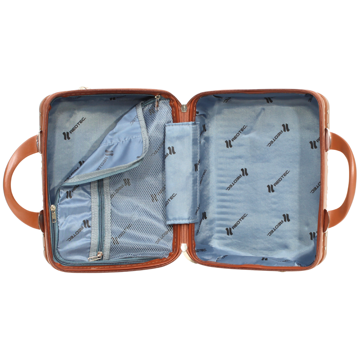 Kit 2 Malas Modelo Bogotá Expansível (10kg e 23kg) e Duas Frasqueiras - Material ABS - COR Dourado