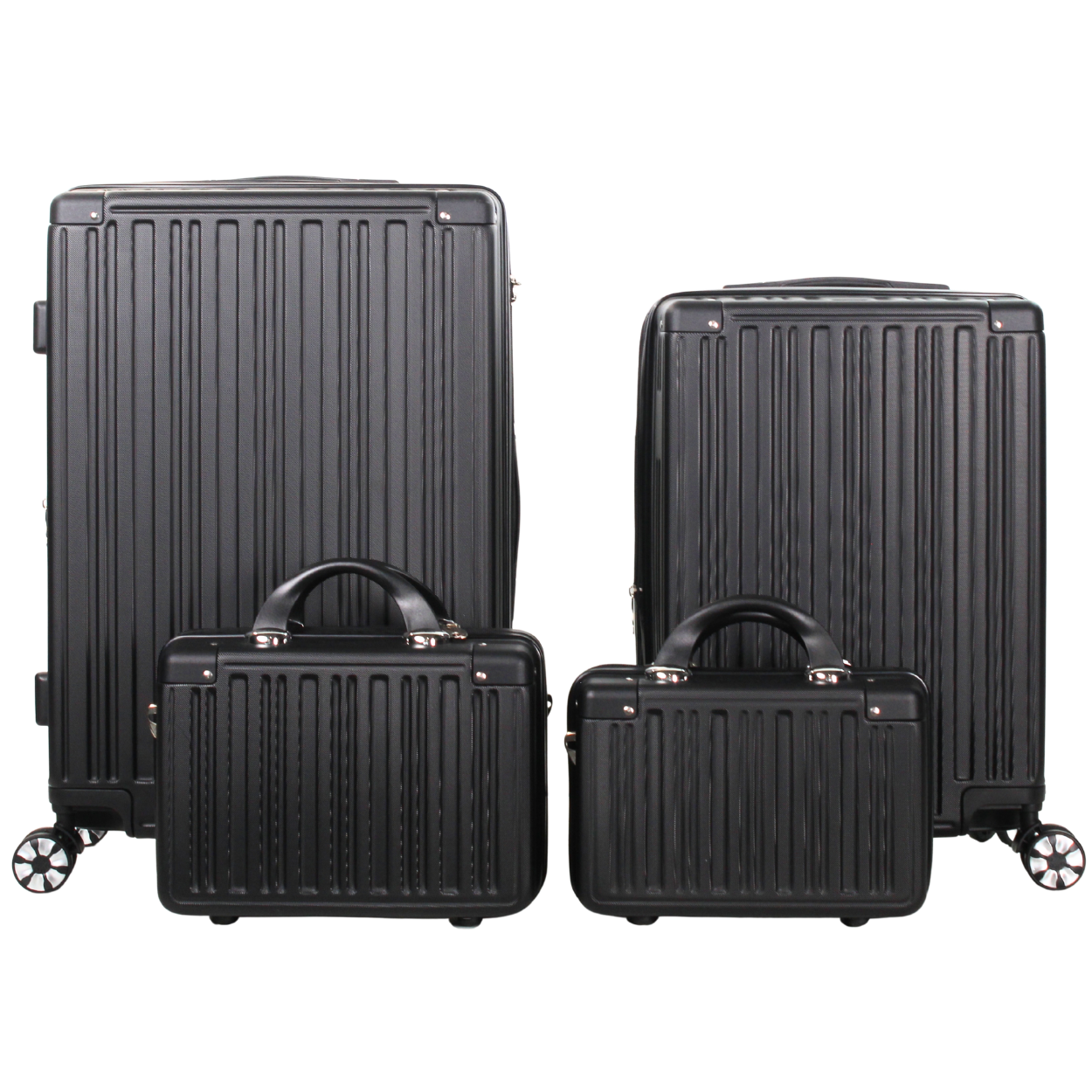 Kit 4 Peças de Malas de Viagem Barcelona em ABS: 2 Malas + 2 Frasqueiras