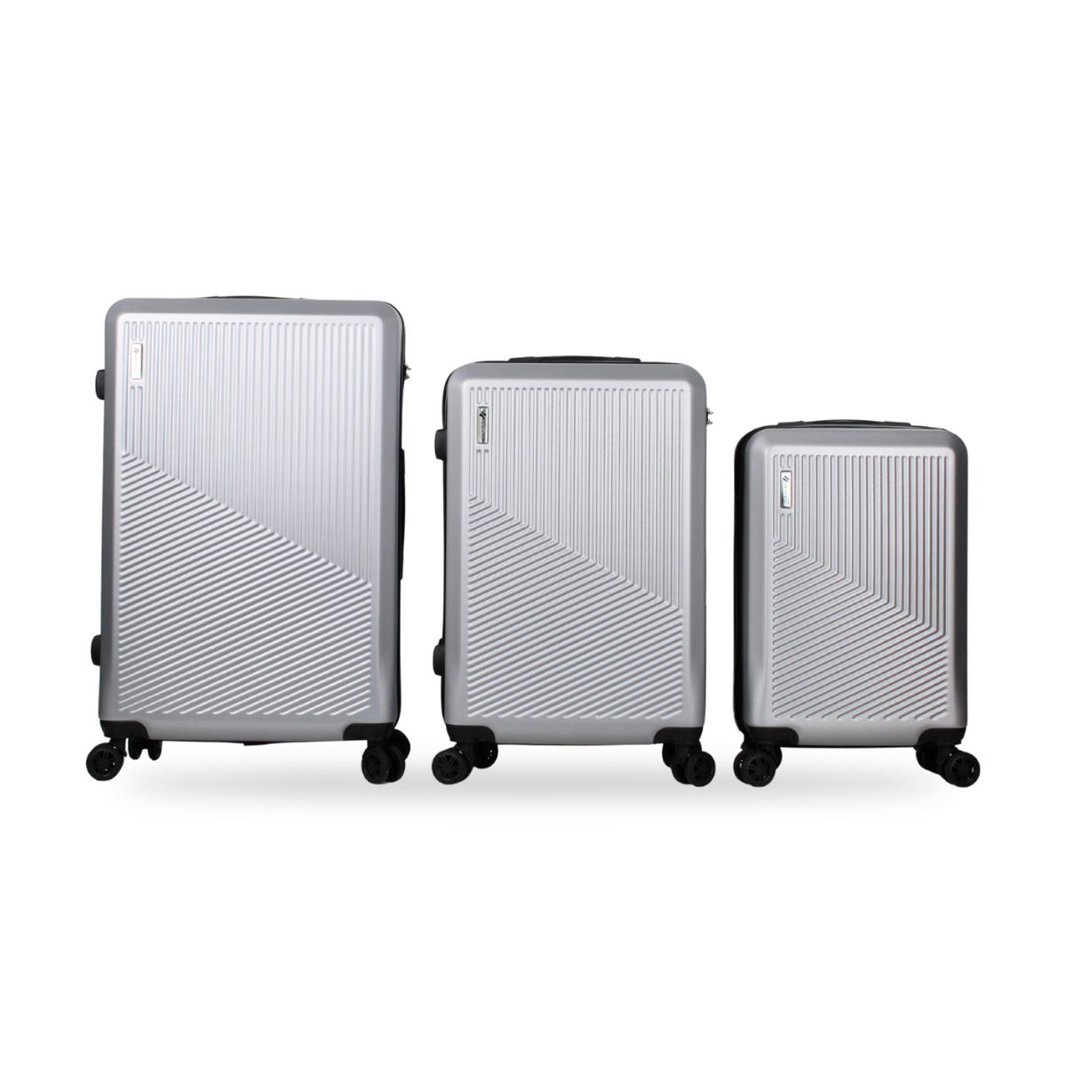 Kit 3 Malas de Viagem Tóquio 10kg, 23kg e 32kg na cor Prata – foto 1