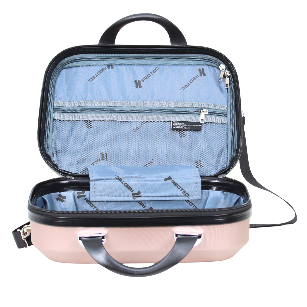 Kit 2 Malas Modelo Cuba 10kg e 23kg e Duas Frasqueiras - Material ABS