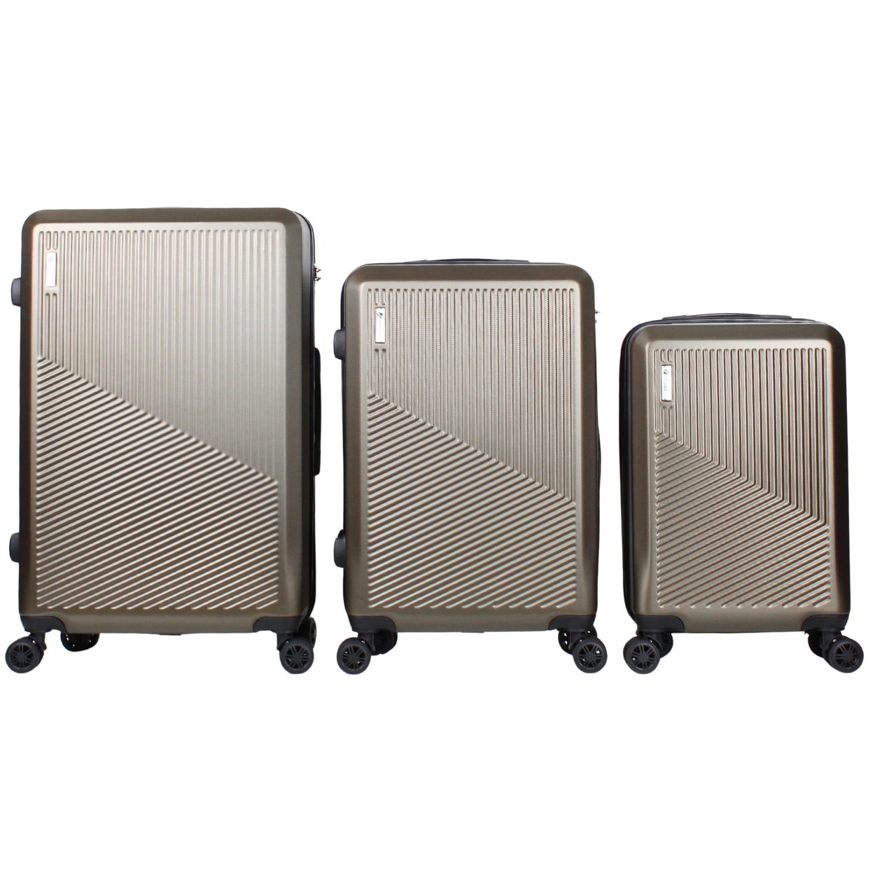Kit 3 Malas de Viagem ABS Rígido Tóquio, Bordo 10kg, Média 23kg e Grande 32kg
