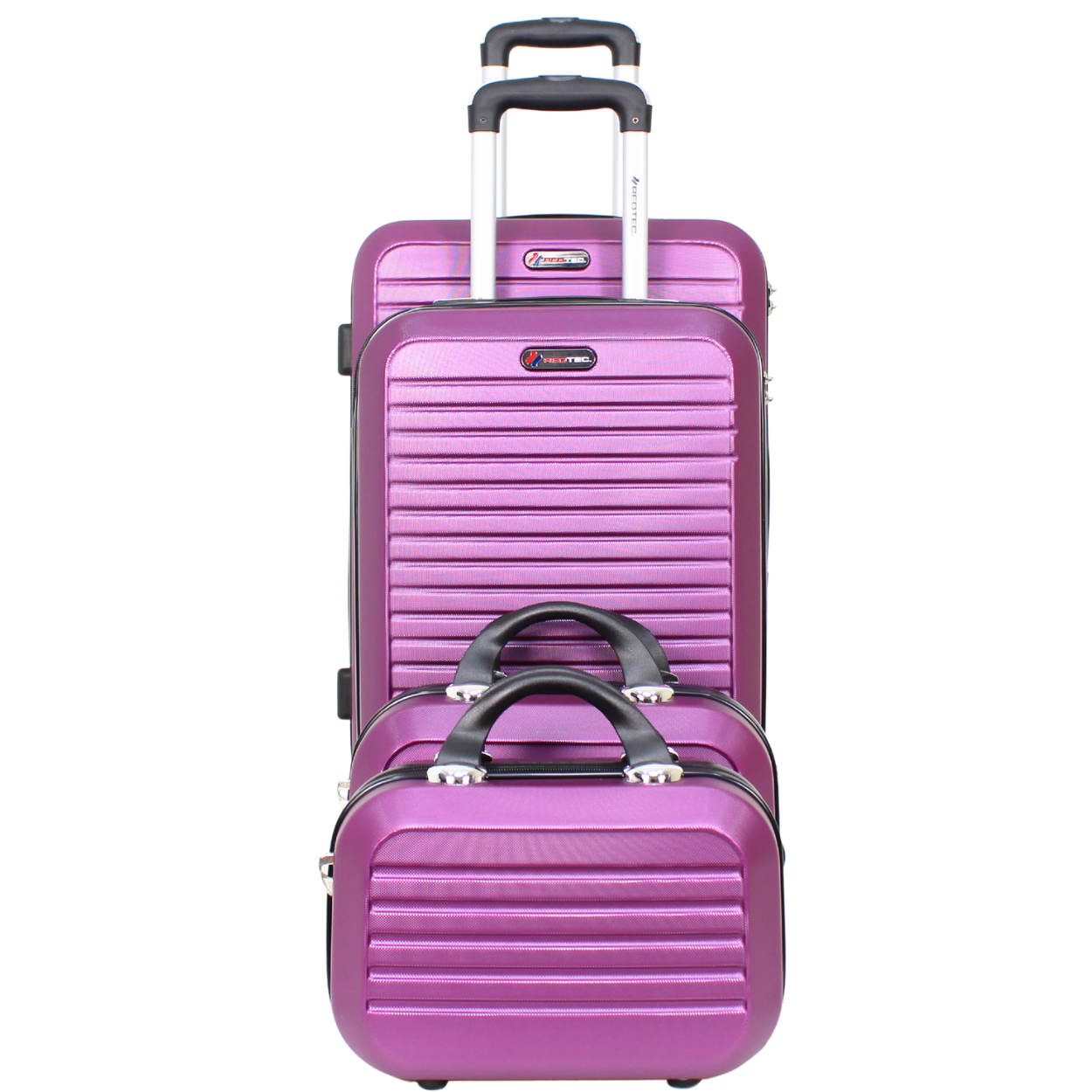 Kit 2 Malas Modelo Cuba 10kg e 23kg e Duas Frasqueiras - Material ABS