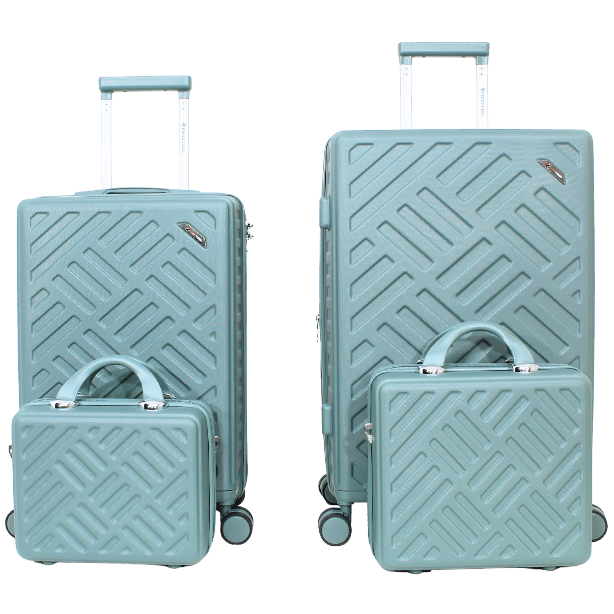 Kit 2 Malas Modelo Califórnia Expansível Antifurto (10kg e 23kg) Material ABS e Duas Frasqueiras