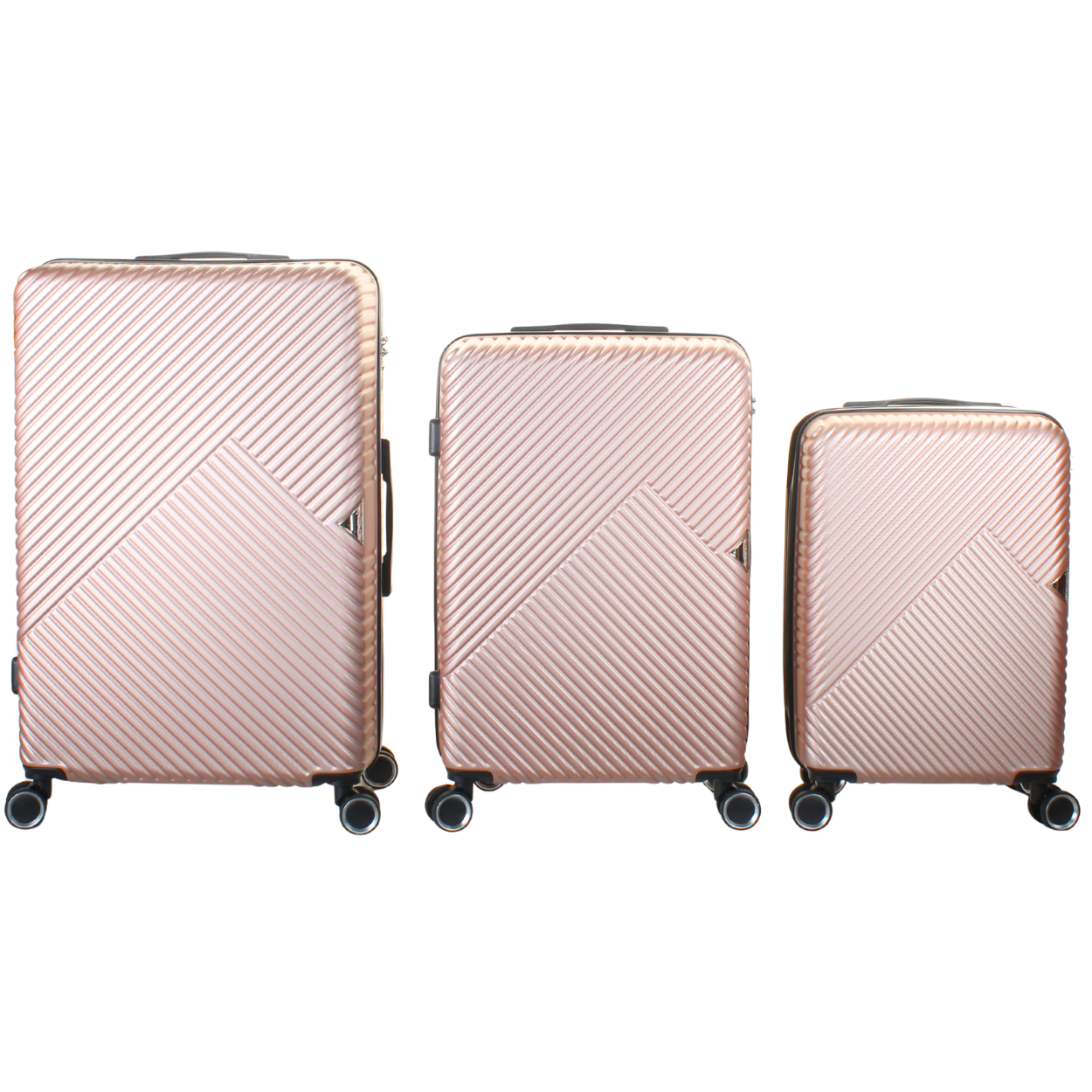 Kit 3 Malas de Viagem Panamá ABS, 10 kg, 23 kg e 32 kg