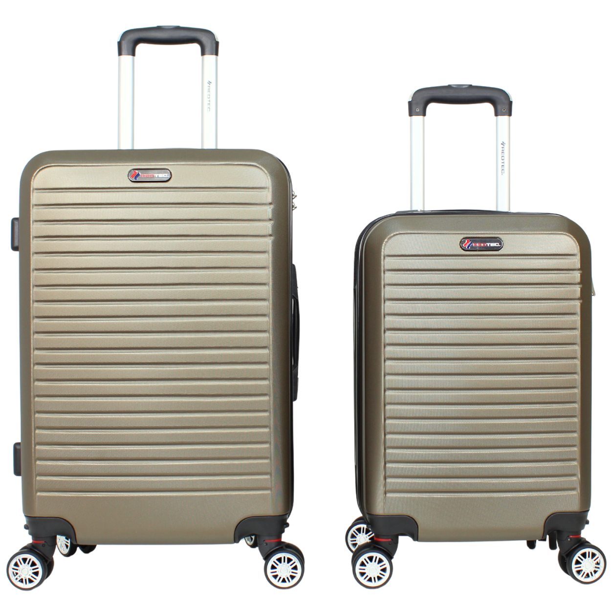 Kit 2 Malas Modelo Cuba 10kg e 23kg - Material ABS - COR Café