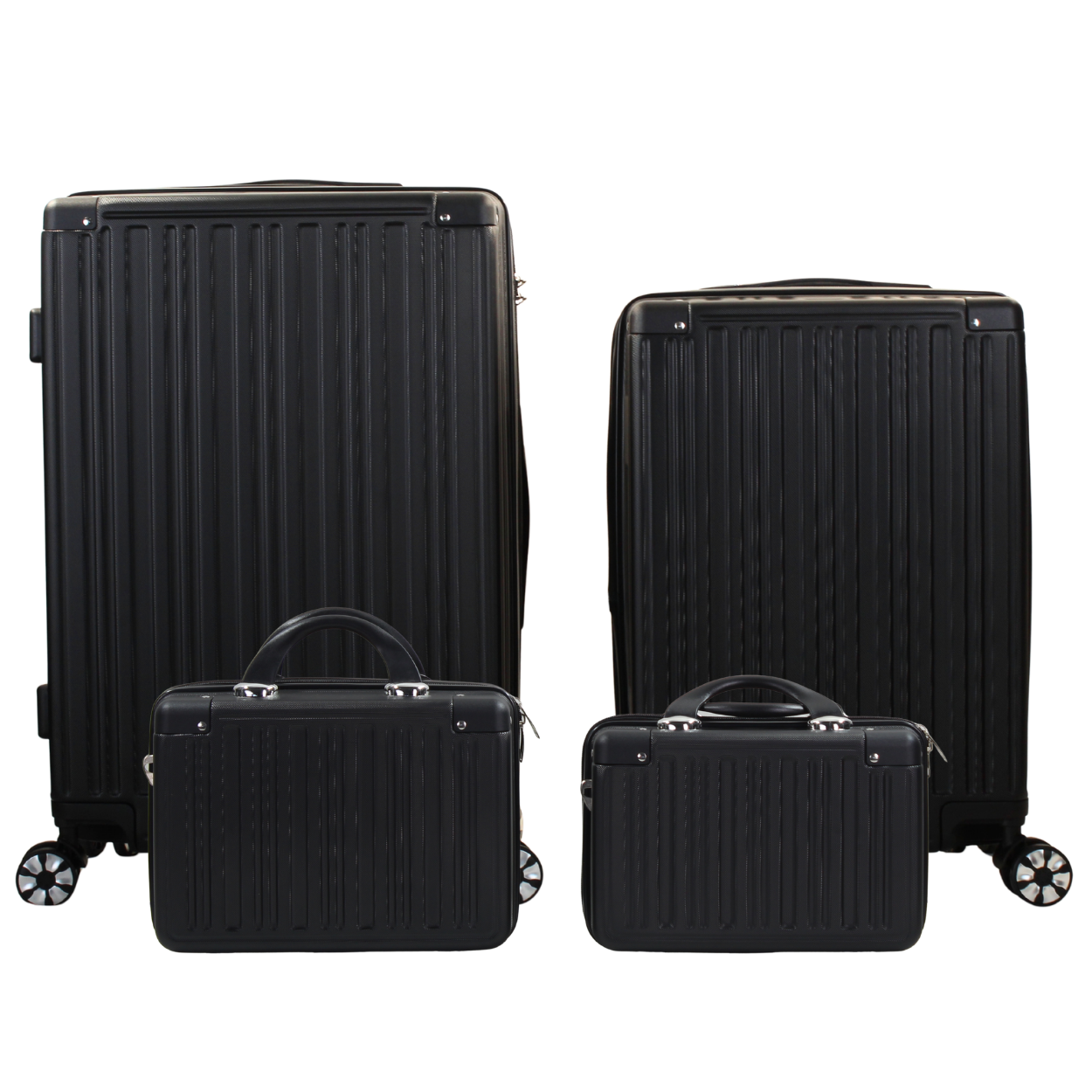 Kit 4 Peças de Malas de Viagem Barcelona em ABS: 2 Malas + 2 Frasqueiras