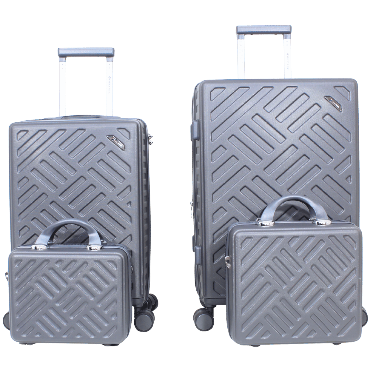 Kit 2 Malas Modelo Califórnia Expansível Antifurto (10kg e 23kg) Material ABS e Duas Frasqueiras