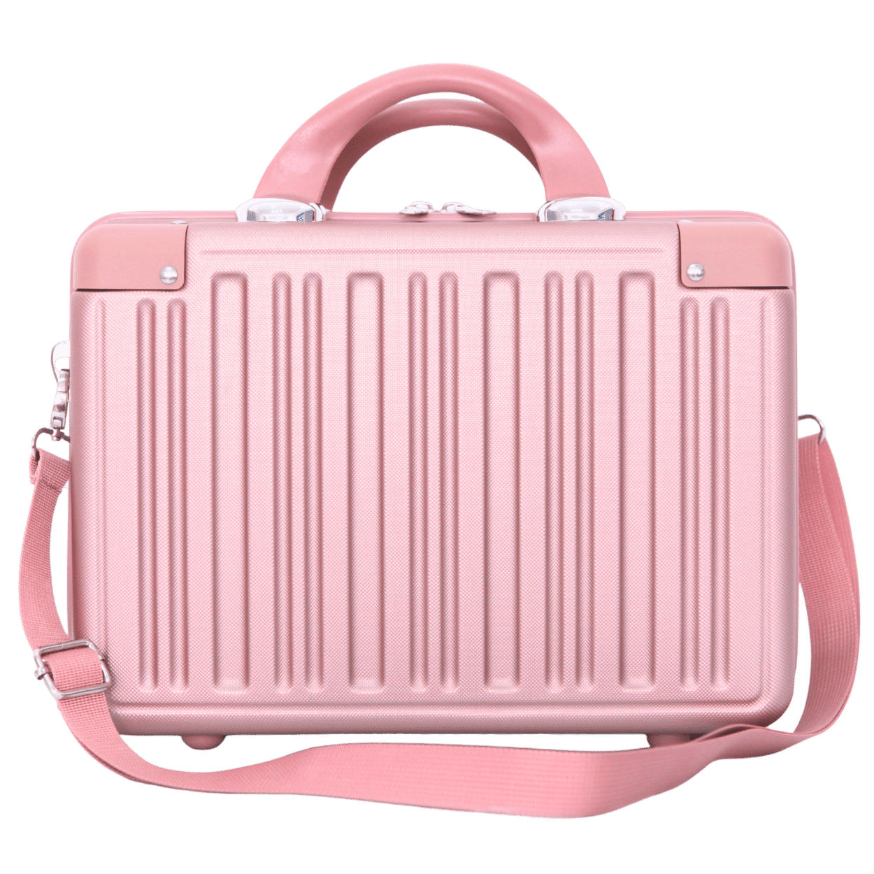 Kit 2 Frasqueiras Modelo Barcelona (12 e 14 Polegadas) - Material ABS - COR Rose