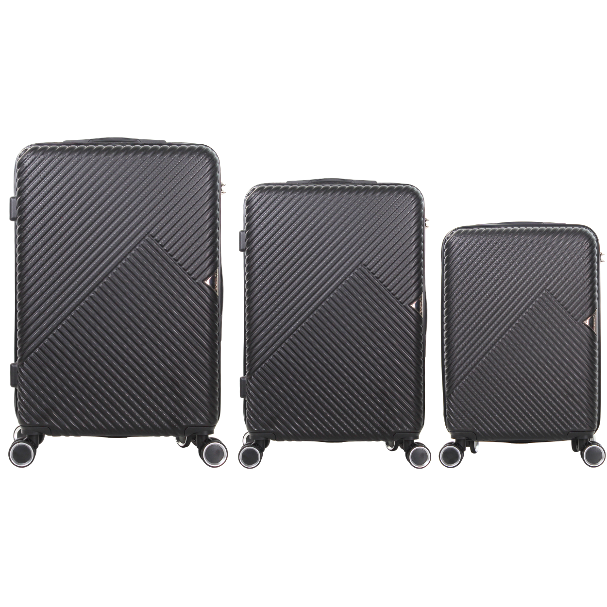 Kit 3 Malas de Viagem Panamá ABS, 10 kg, 23 kg e 32 kg