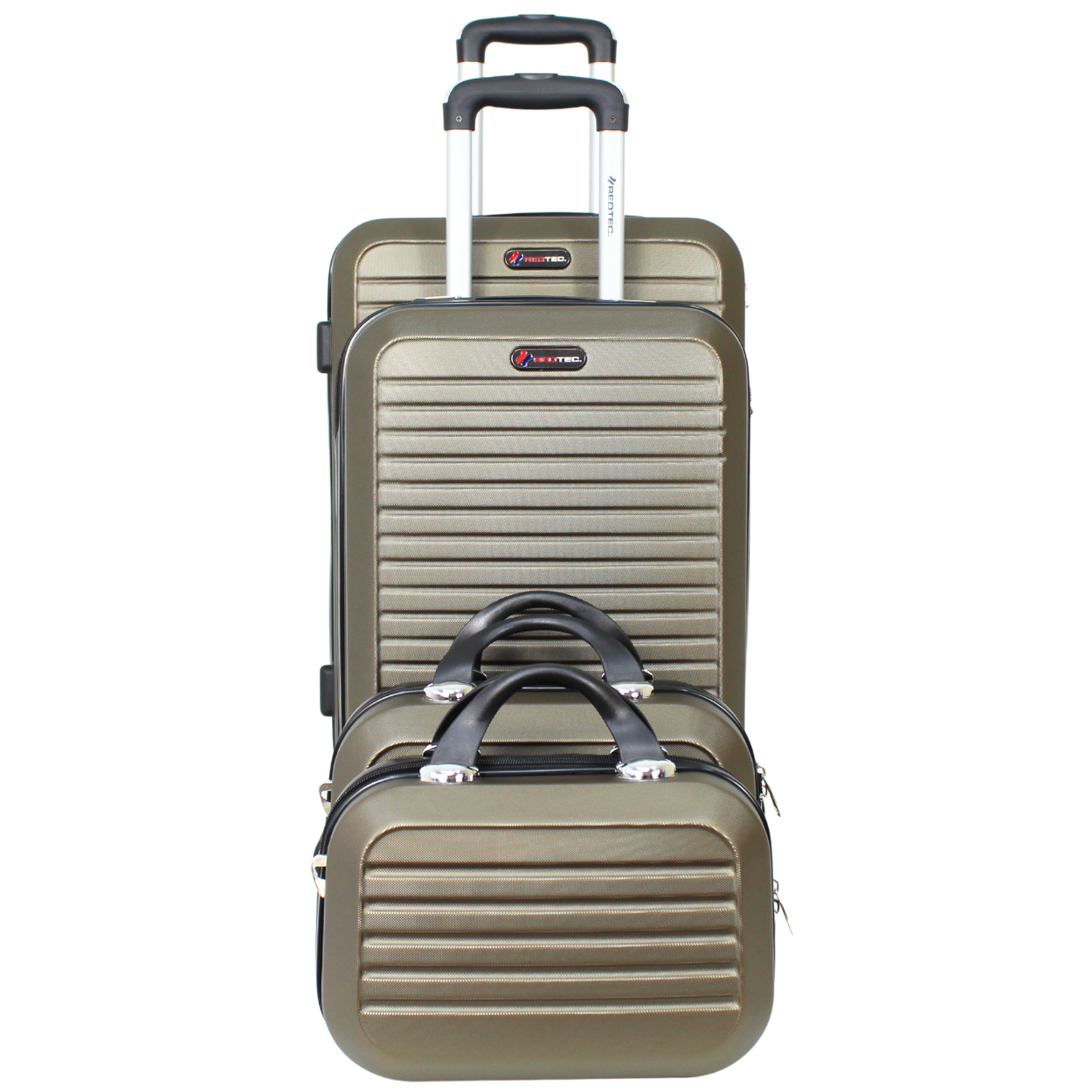 Kit 2 Malas Modelo Cuba 10kg e 23kg e Duas Frasqueiras - Material ABS