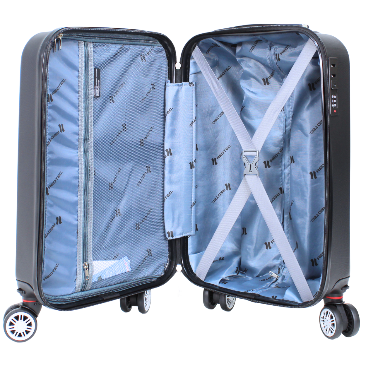 Kit 2 Malas Modelo Cuba 10kg e 23kg - Material ABS - COR Preto