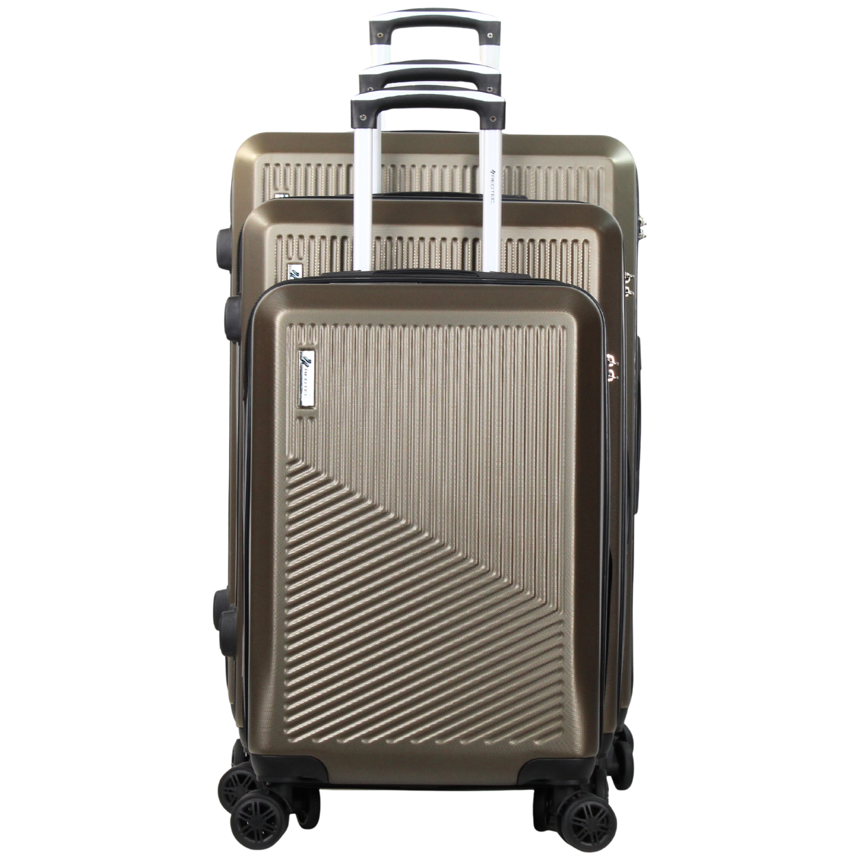 Kit 3 Malas de Viagem ABS Rígido Tóquio, Bordo 10kg, Média 23kg e Grande 32kg