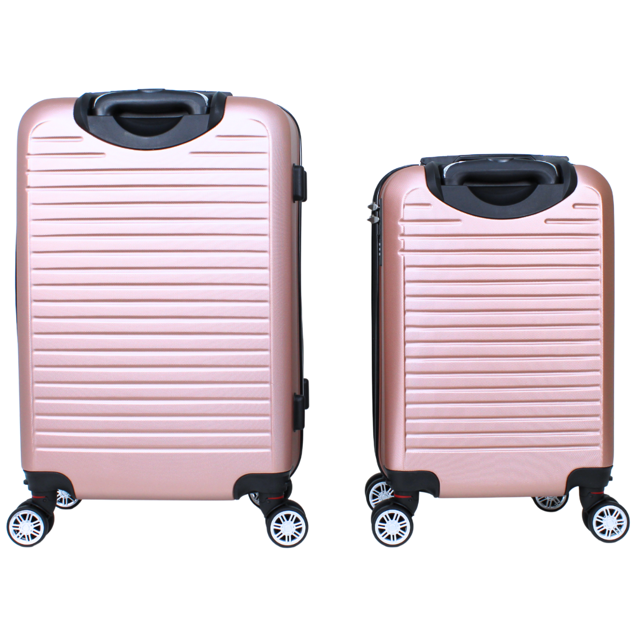 Kit 2 Malas Modelo Cuba 10kg e 23kg - Material ABS - COR Rose