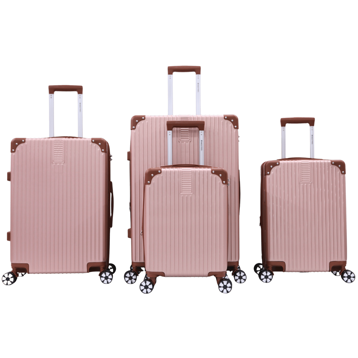 A102 MALAS BOGOTÁ EXPANSÍVEL KIT 4 PP/P/M/G - ROSÉ