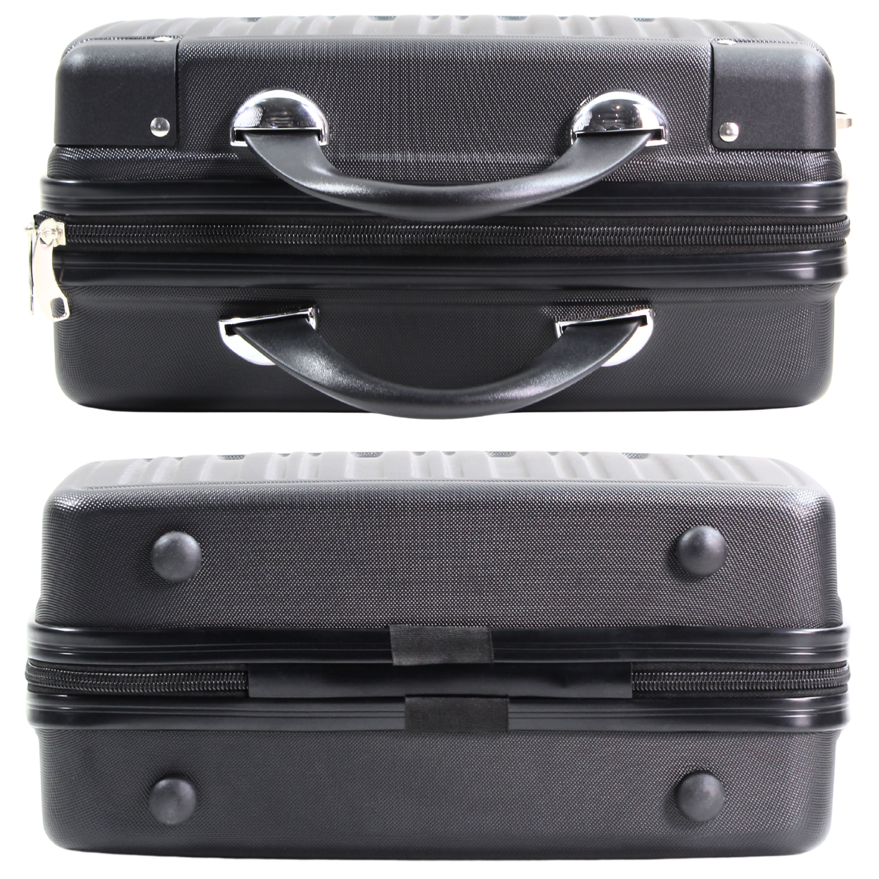 Kit 2 Frasqueiras Modelo Barcelona (12 e 14 Polegadas) - Material ABS - COR Preta