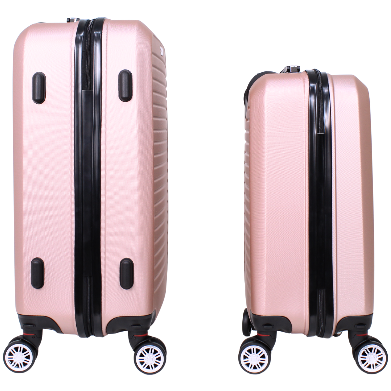 Kit 2 Malas Modelo Cuba 10kg e 23kg - Material ABS - COR Rose