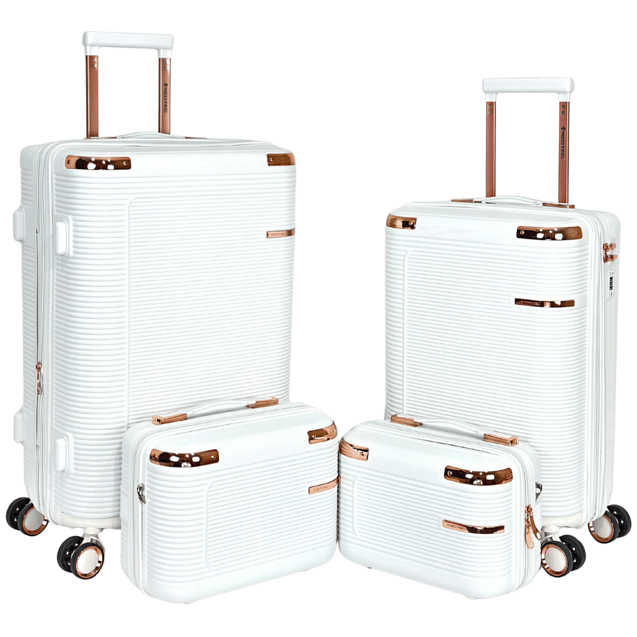 Kit 2 Malas Modelo Madri 10kg e 23kg e Duas Frasqueiras - Material ABS