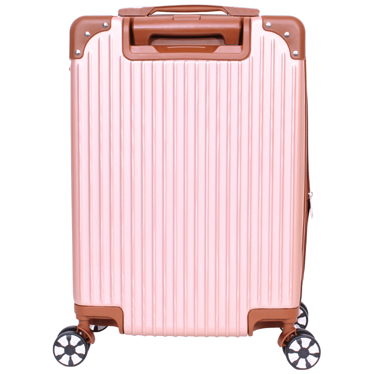 Kit Mala 10kg Modelo Bogotá Expansível e Uma Frasqueira - Material ABS - COR Rose