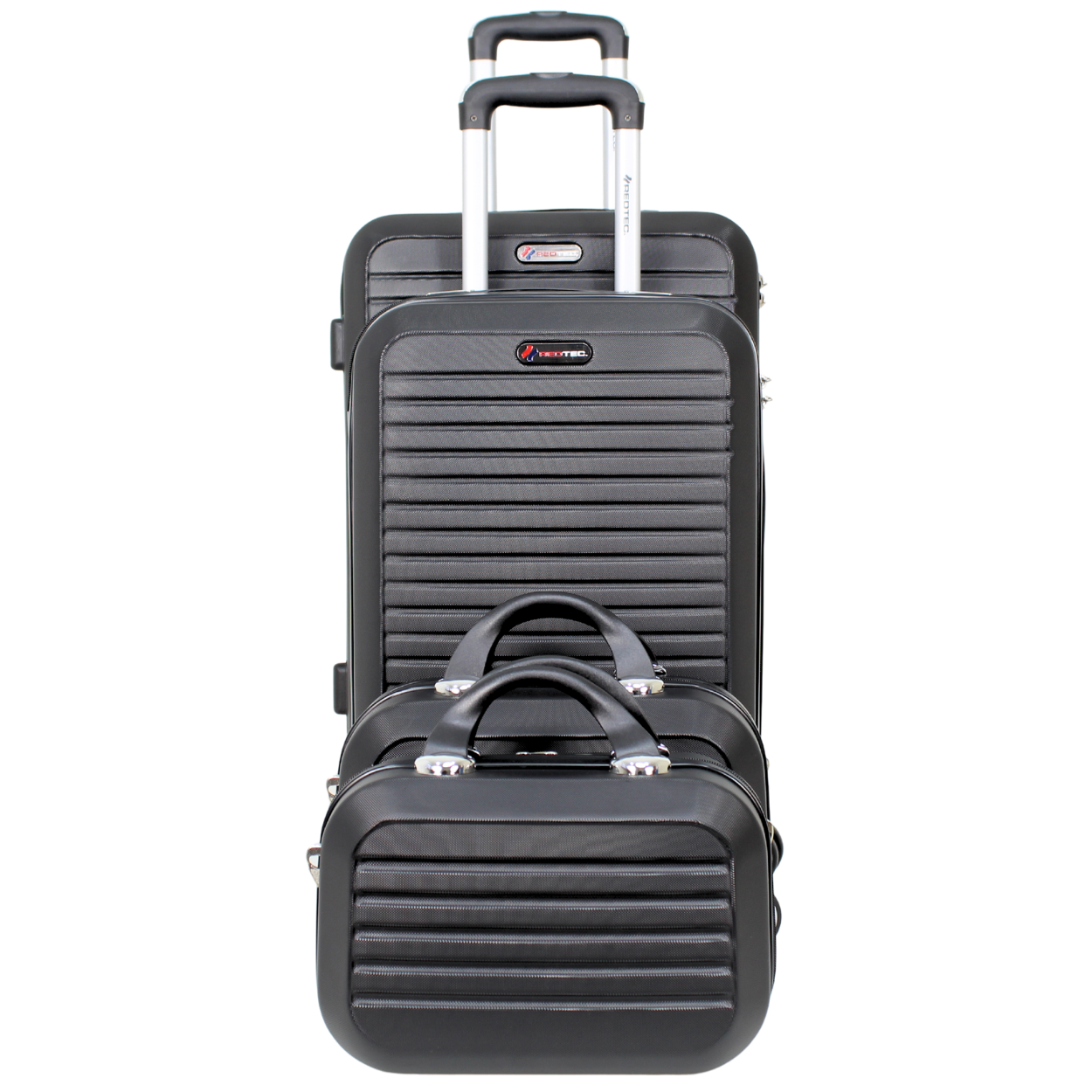 Kit 2 Malas Modelo Cuba 10kg e 23kg e Duas Frasqueiras - Material ABS