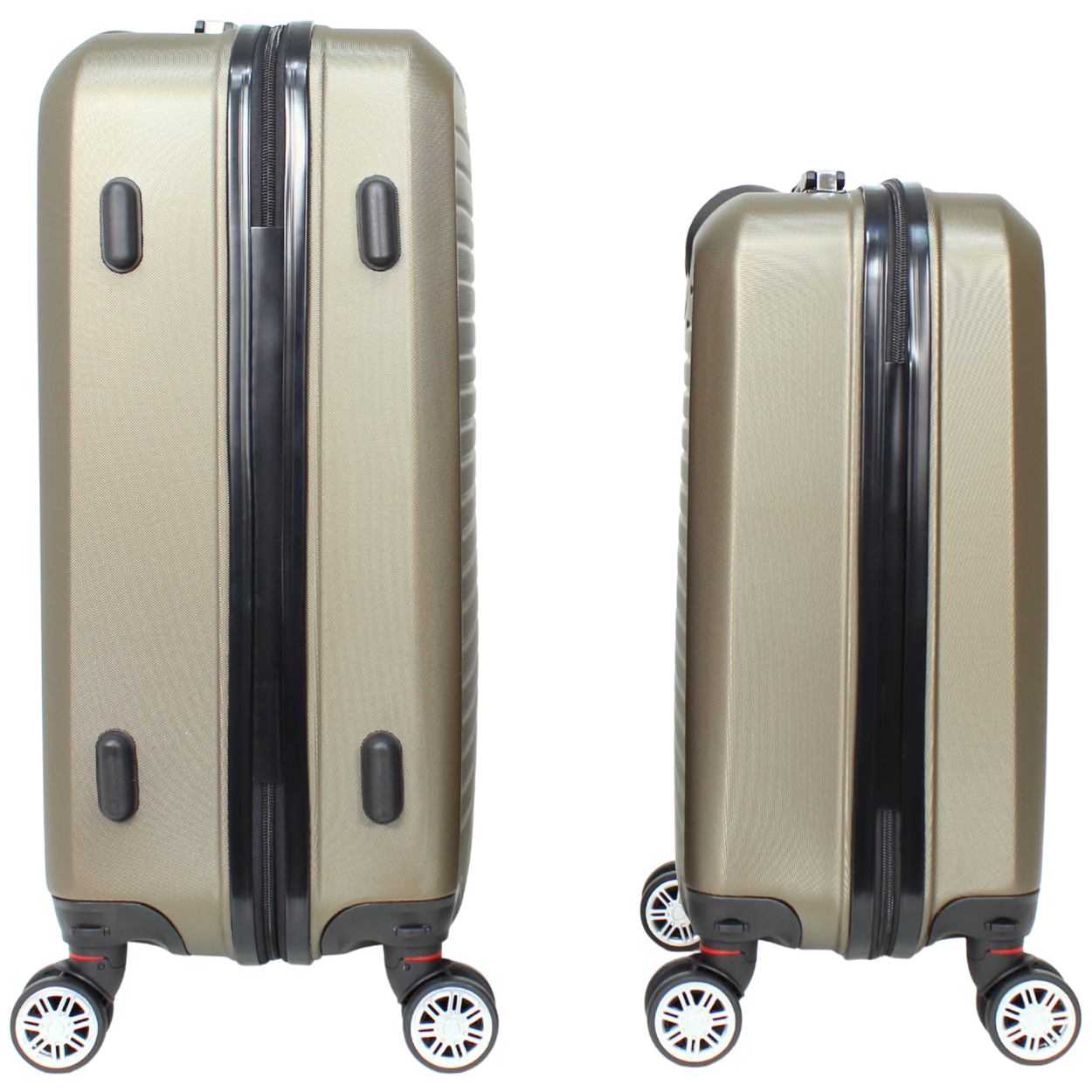 Kit 2 Malas Modelo Cuba 10kg e 23kg - Material ABS - COR Café