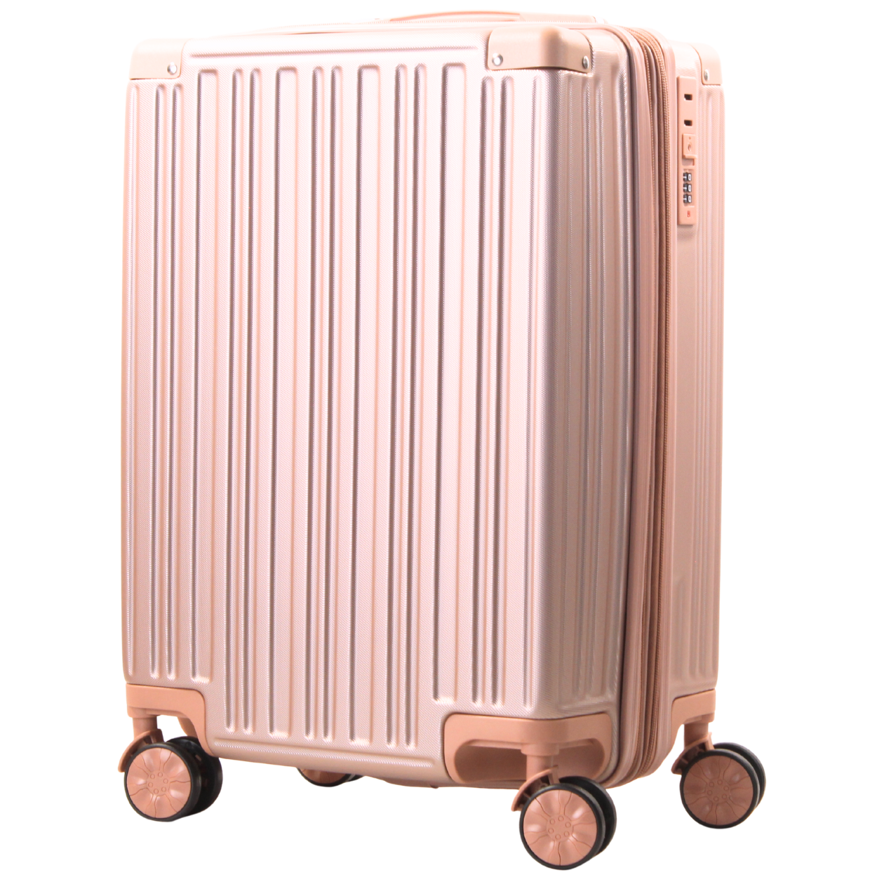 Kit 2 Malas Modelo Barcelona Expansível (10kg e 23kg) - Material ABS - COR Rose