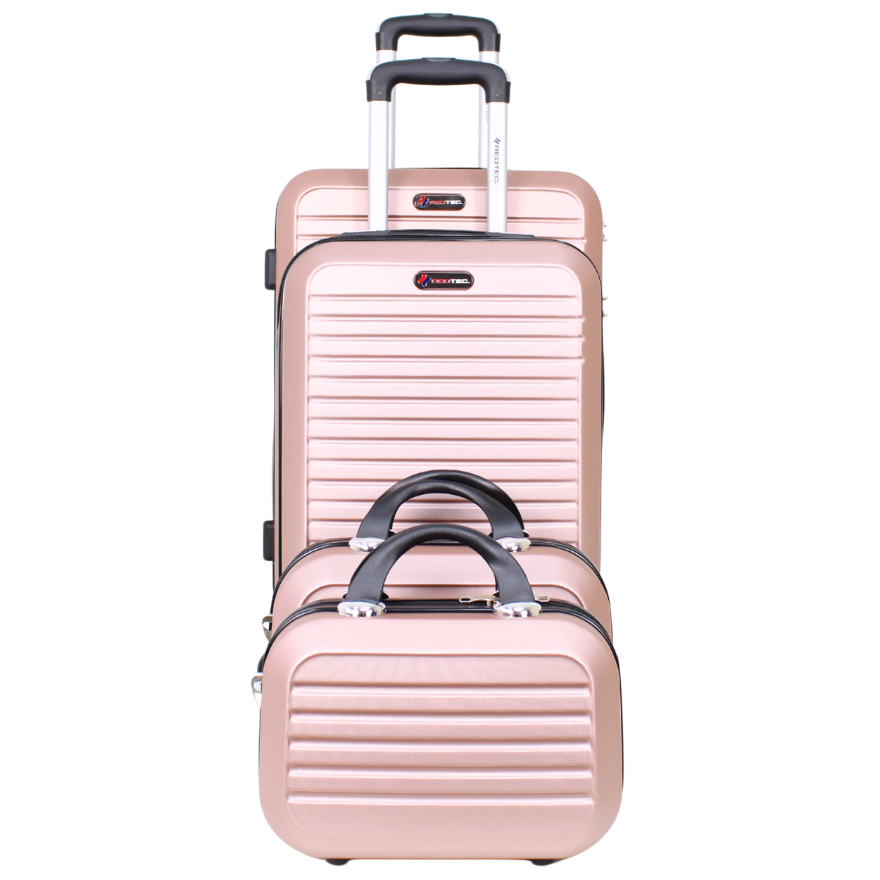Kit 2 Malas Modelo Cuba 10kg e 23kg e Duas Frasqueiras - Material ABS