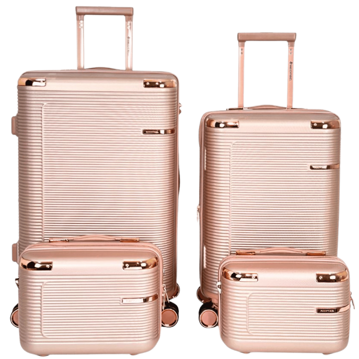 Kit 2 Malas Modelo Madri 10kg e 23kg e Duas Frasqueiras - Material ABS