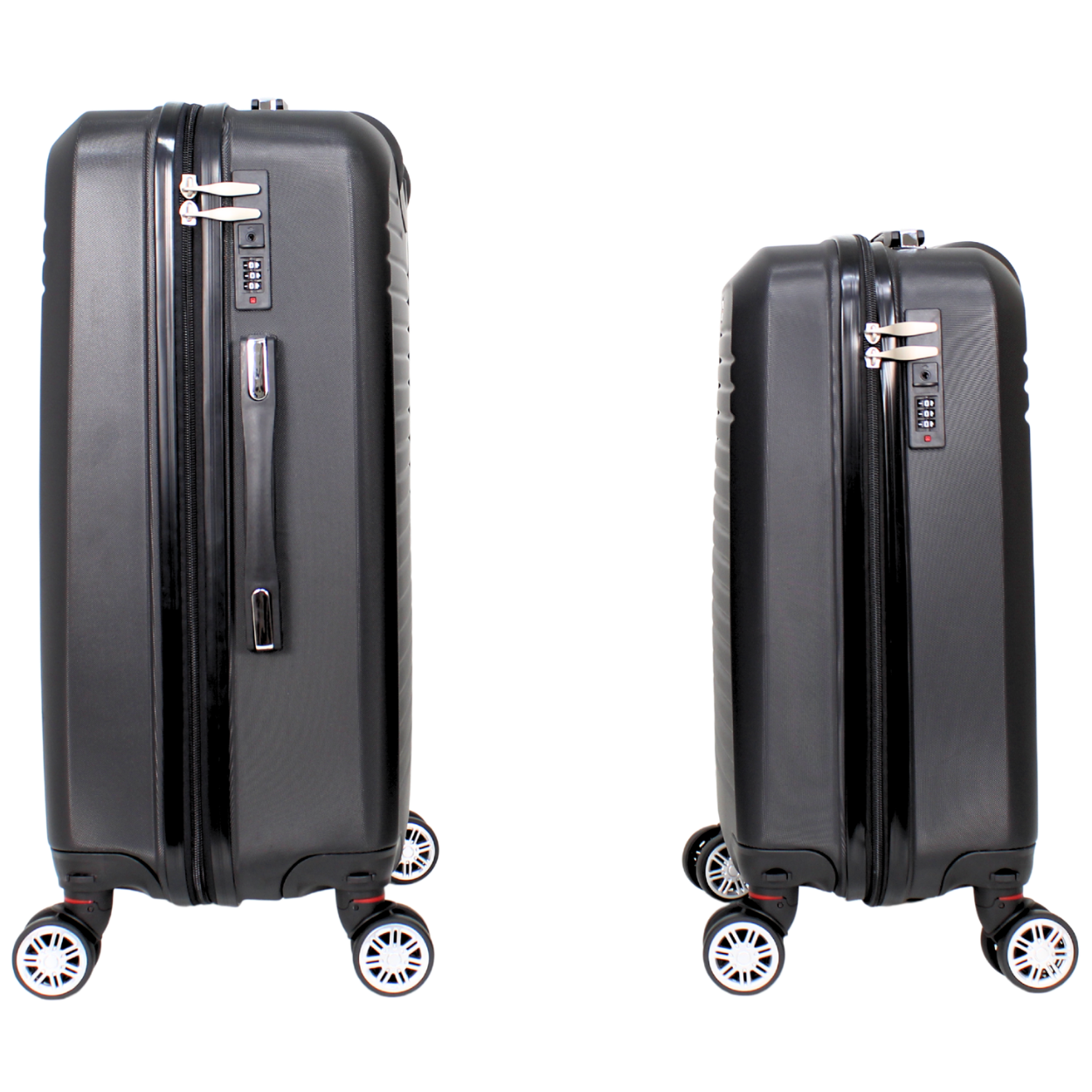 Kit 2 Malas Modelo Cuba 10kg e 23kg - Material ABS - COR Preto