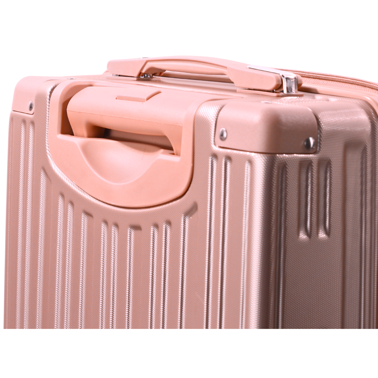Kit 2 Malas Modelo Barcelona Expansível (10kg e 23kg) - Material ABS - COR Rose