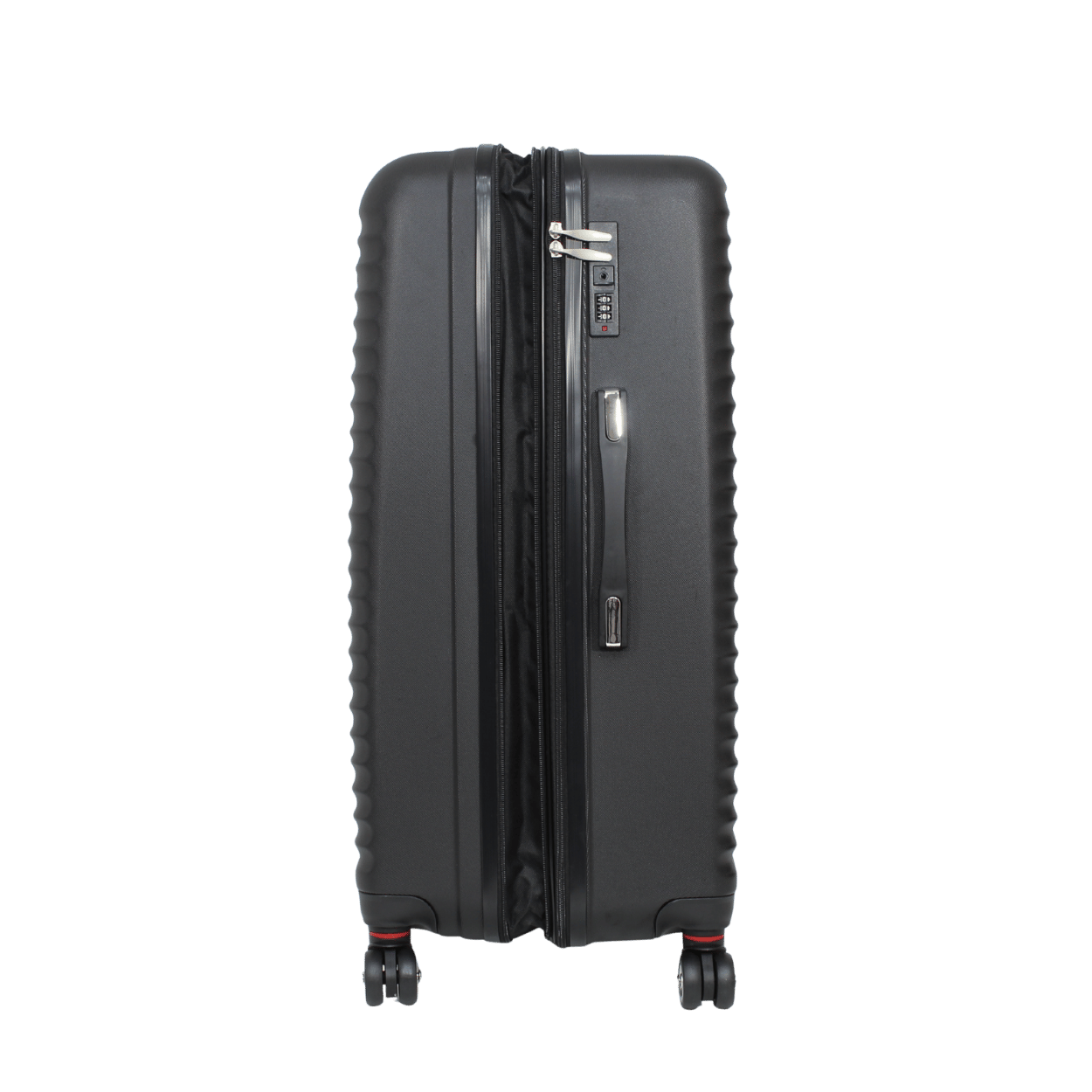 Kit 3 Malas Modelo Roma Expansível (10kg/23kg/32kg) - Material ABS - COR Preto