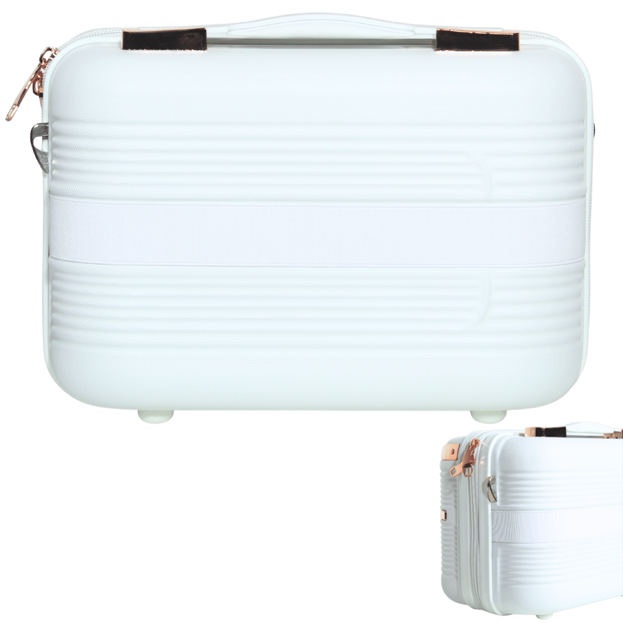 Kit 2 Frasqueiras Madri (12 e 14 Polegadas) - Material ABS - COR Branco