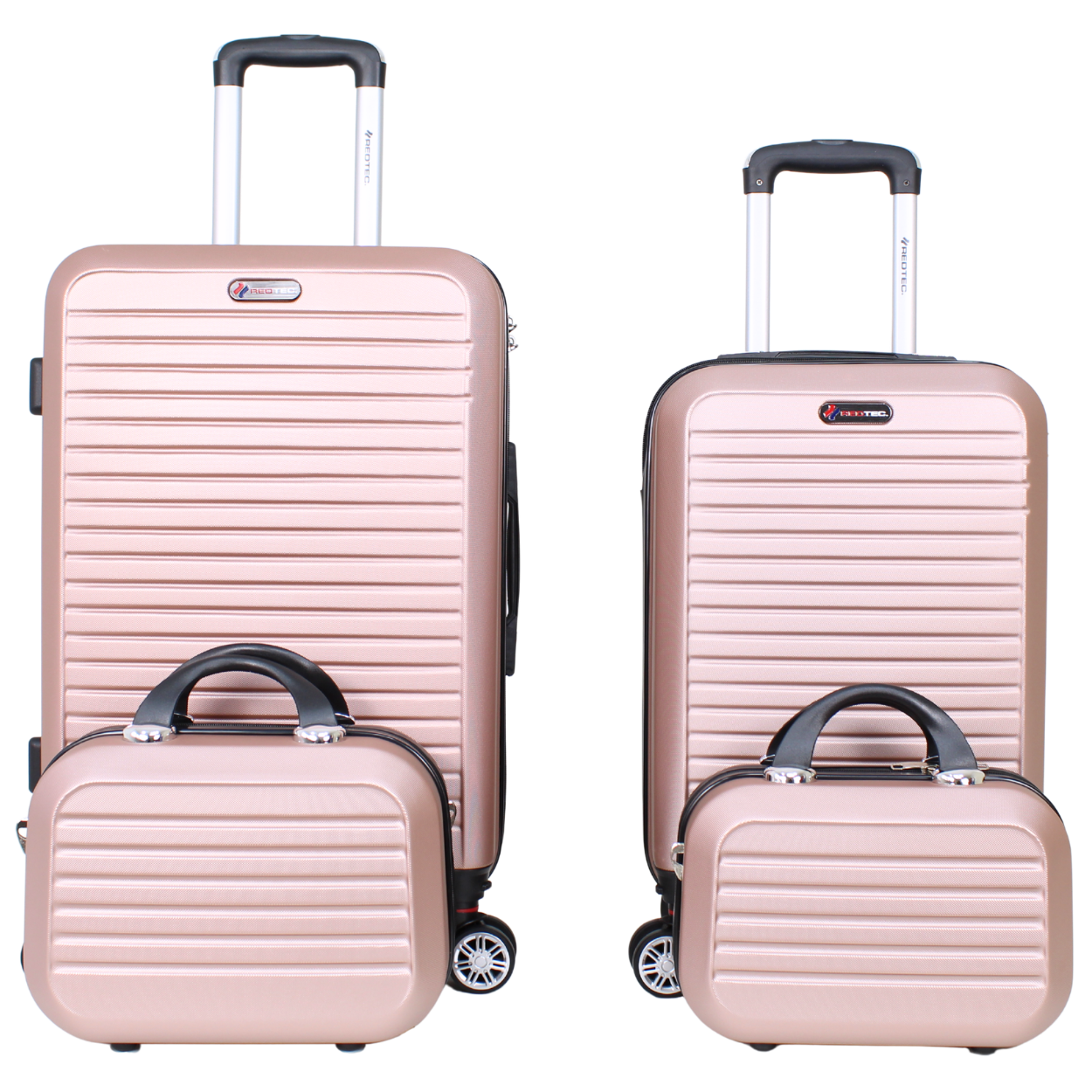 Kit 2 Malas Modelo Cuba 10kg e 23kg e Duas Frasqueiras - Material ABS