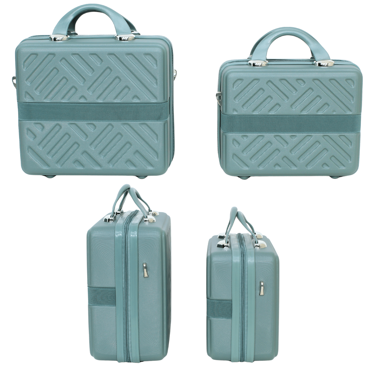 Kit 2 Frasqueiras Modelo Califórnia (14 e 16 Polegadas) - Material ABS - COR Verde