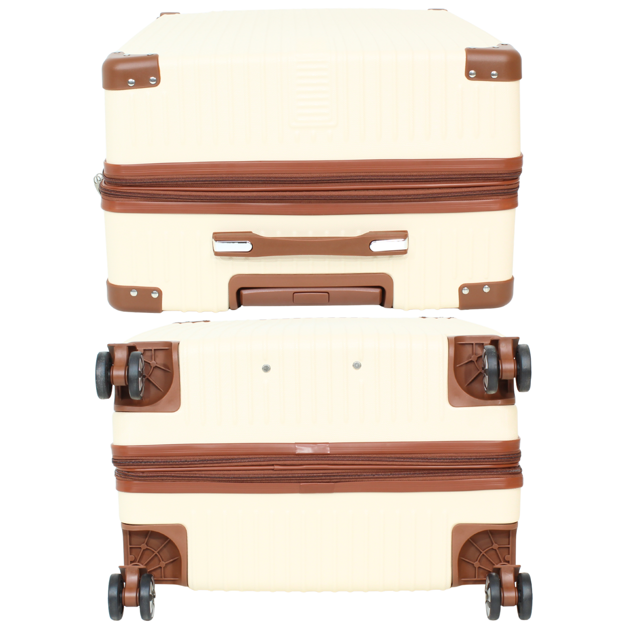 Kit 2 Malas Modelo Bogotá Expansível 10kg e 23kg - Material ABS - COR Bege