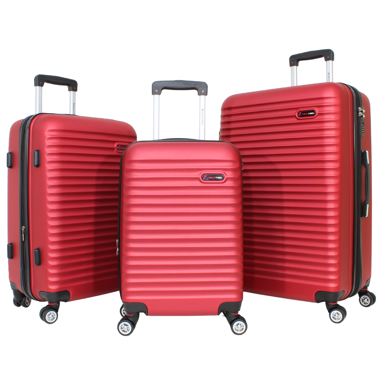 Kit 3 Malas Modelo Roma Expansível (10kg/23kg/32kg) - Material ABS