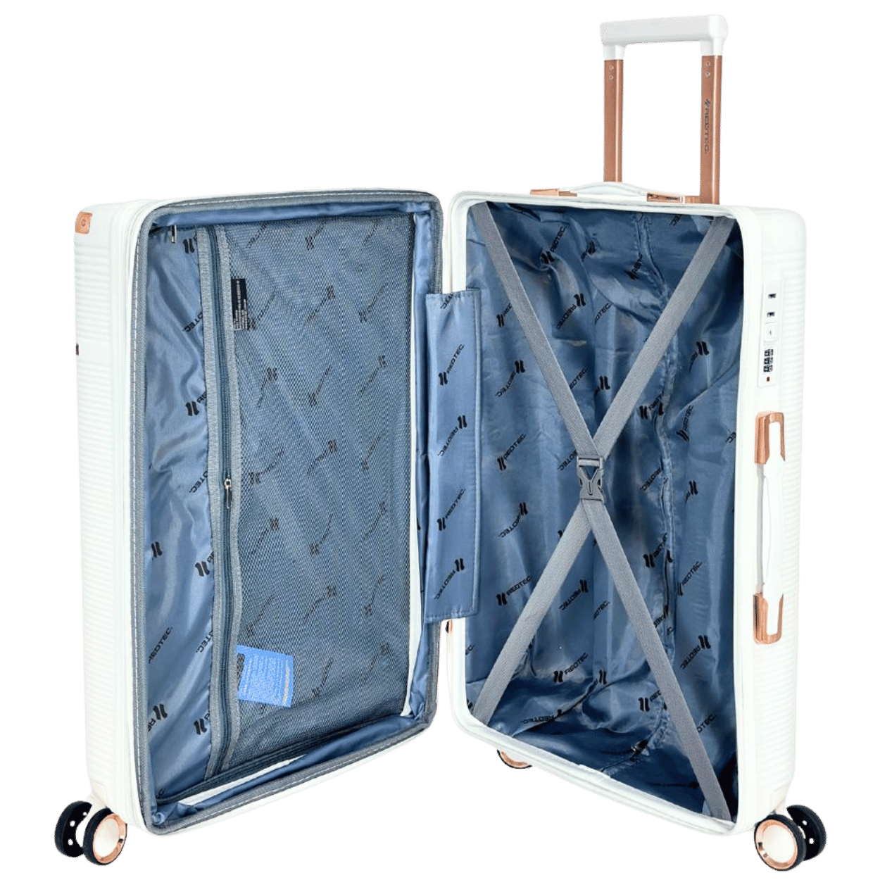 Mala de Viagem Média Madri 23kg Expansível em ABS, 24 Polegadas