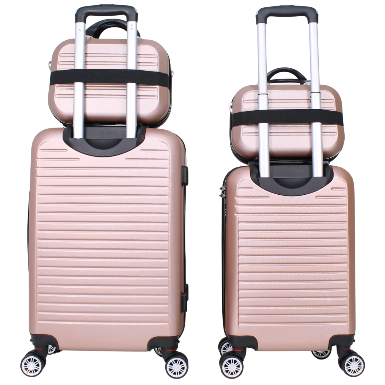 Kit 2 Malas Modelo Cuba 10kg e 23kg e Duas Frasqueiras - Material ABS
