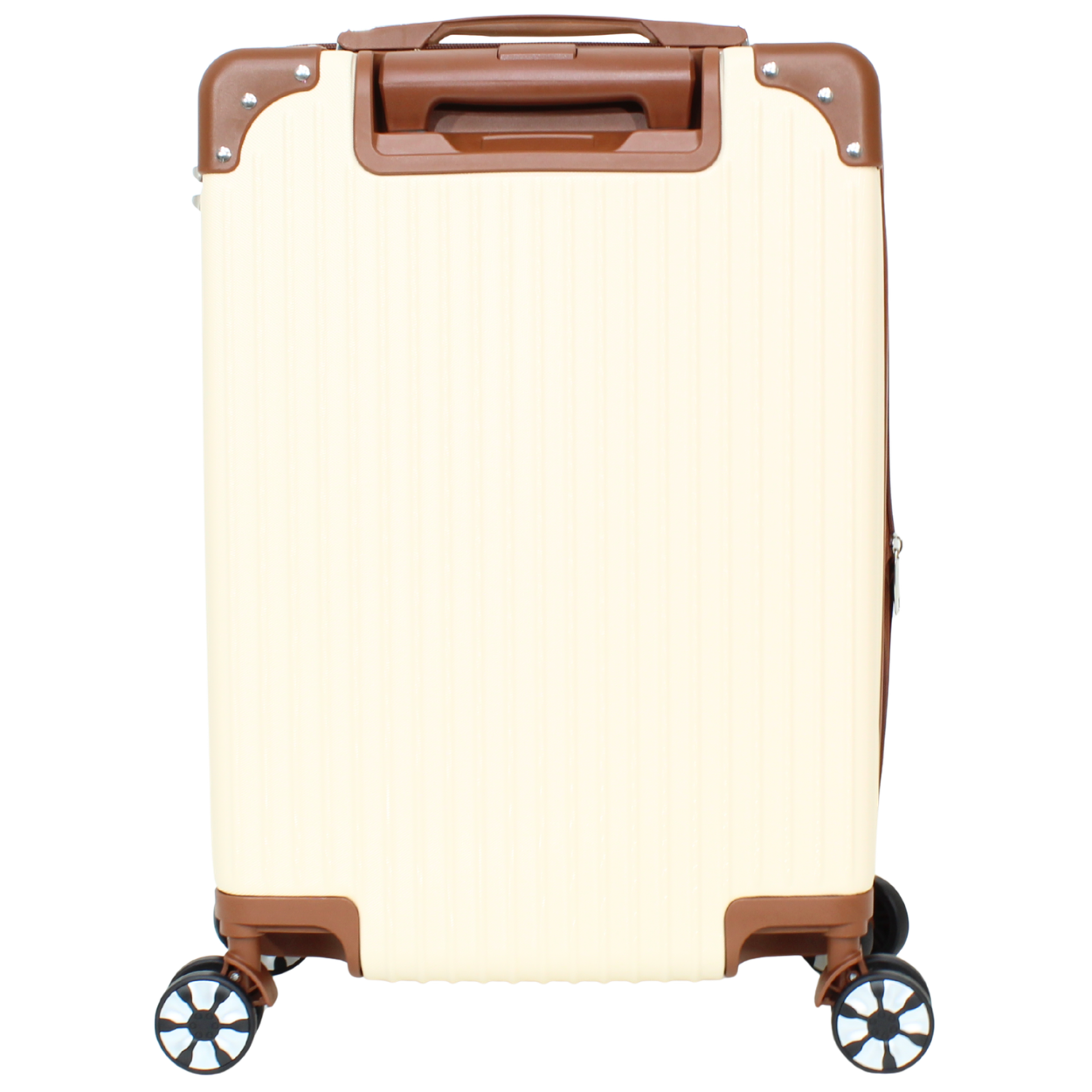 Kit 2 Malas Modelo Bogotá Expansível (10kg e 23kg) e Duas Frasqueiras - Material ABS - COR Bege