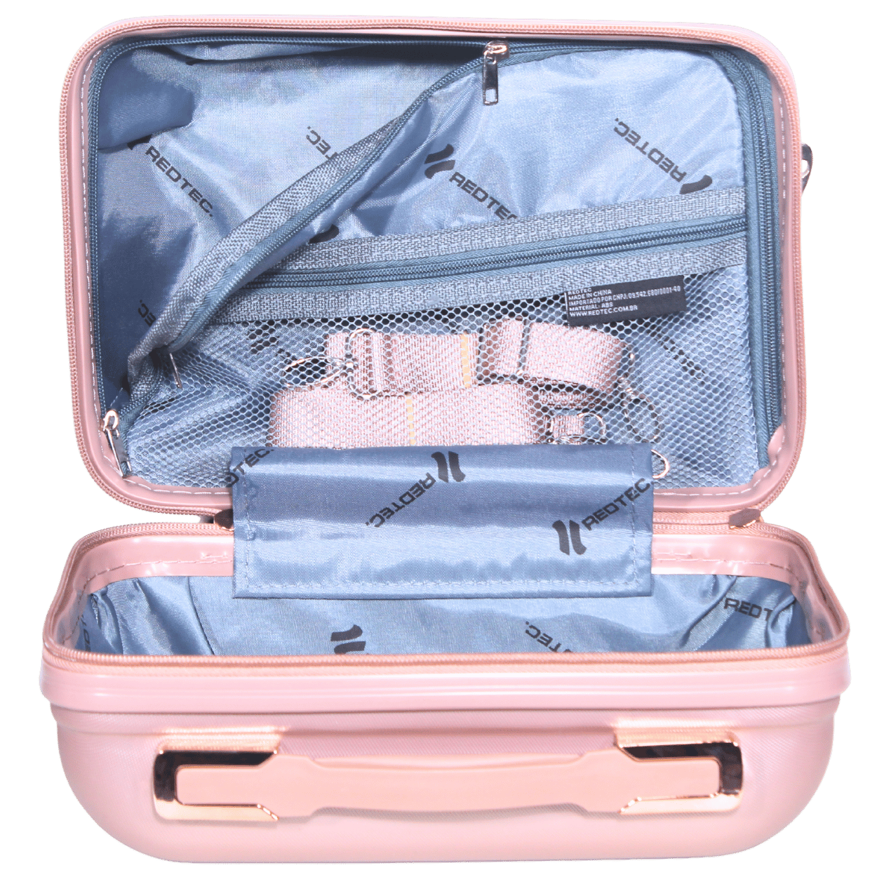 Kit 2 Frasqueiras Madri (12 e 14 Polegadas) - Material ABS - COR Rose