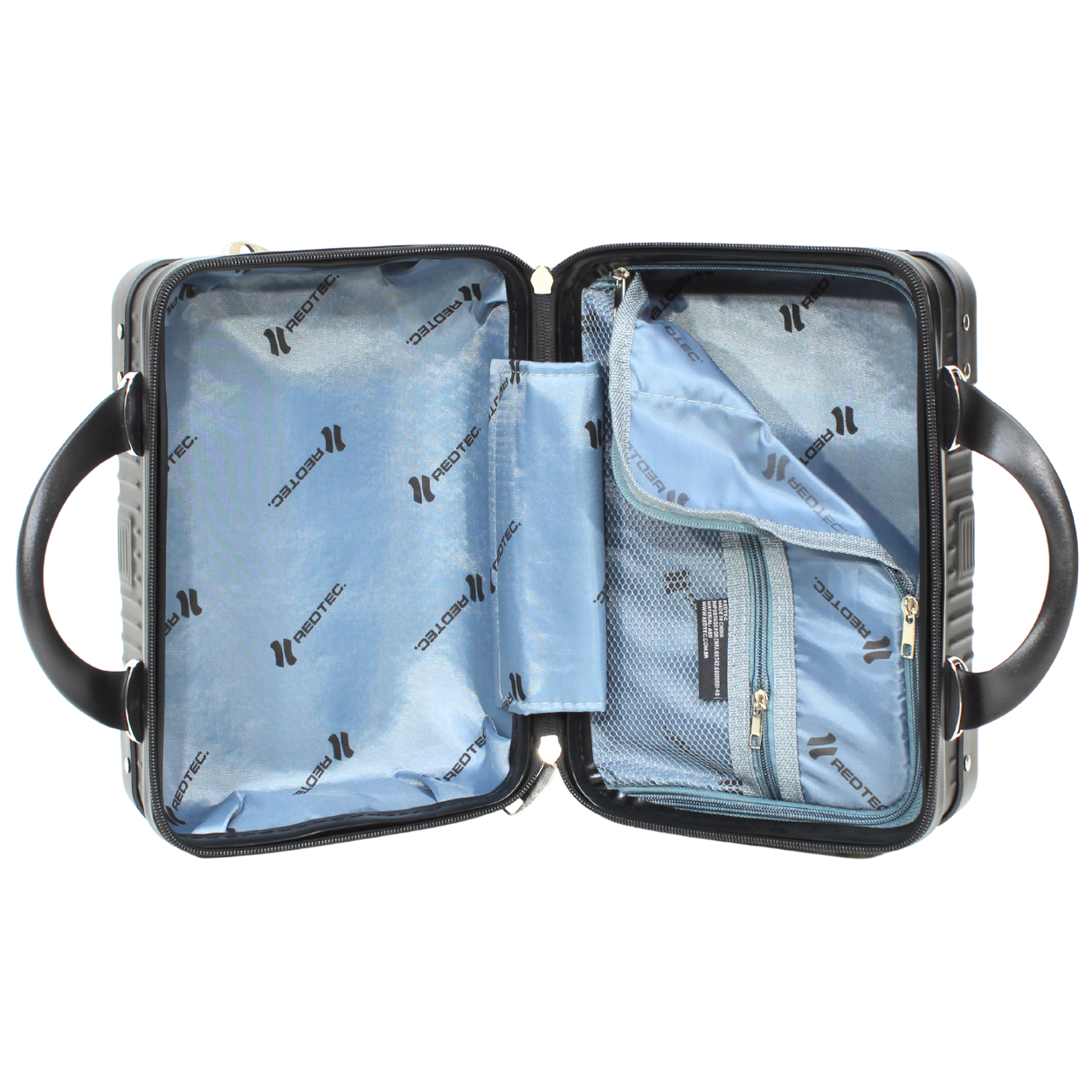 Kit 3 Malas Modelo Bogotá (10kg/23kg/32kg) e Uma Frasqueira - Material ABS - COR Preta