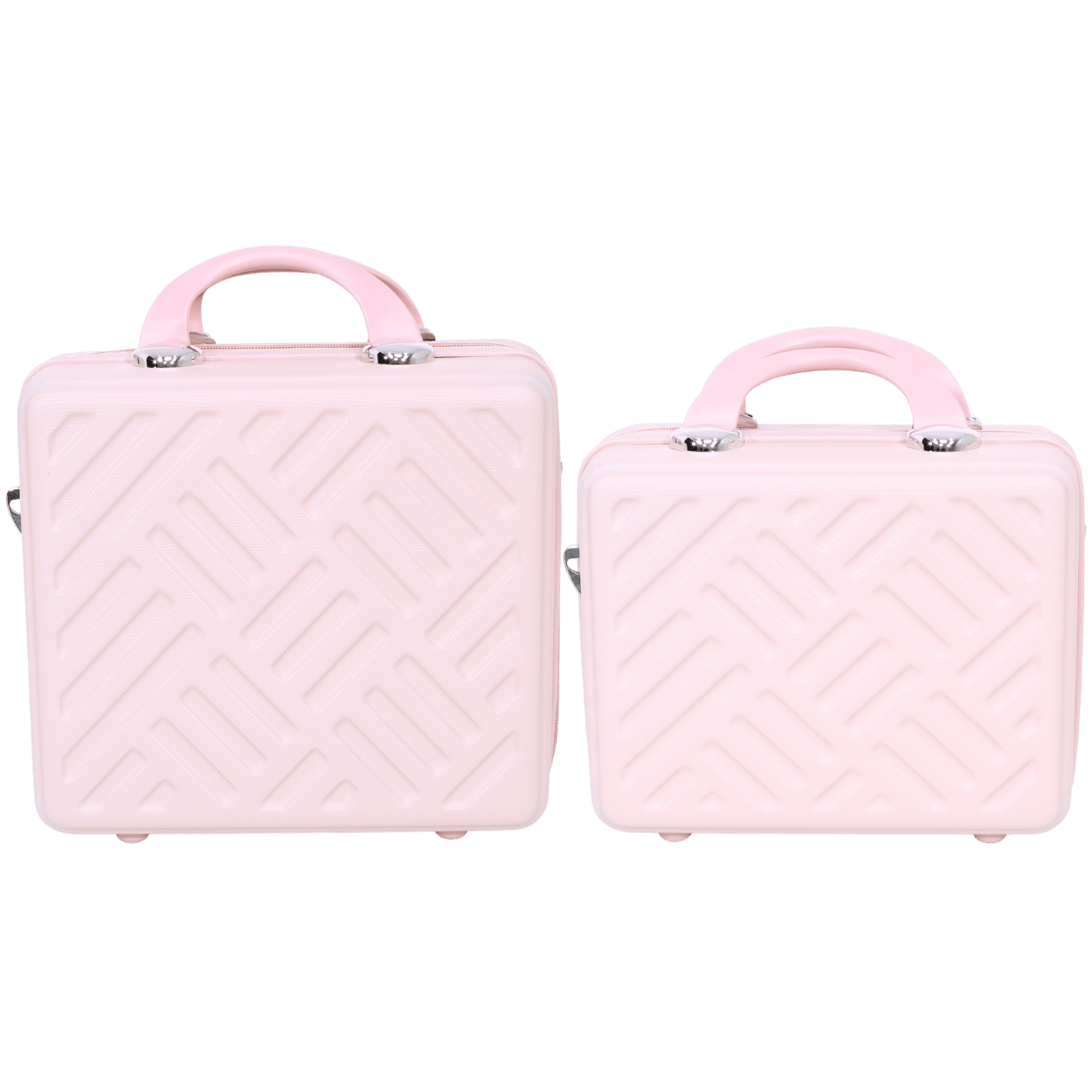 Kit 2 Frasqueiras Modelo Califórnia (14 e 16 Polegadas) - Material ABS - COR Rosa