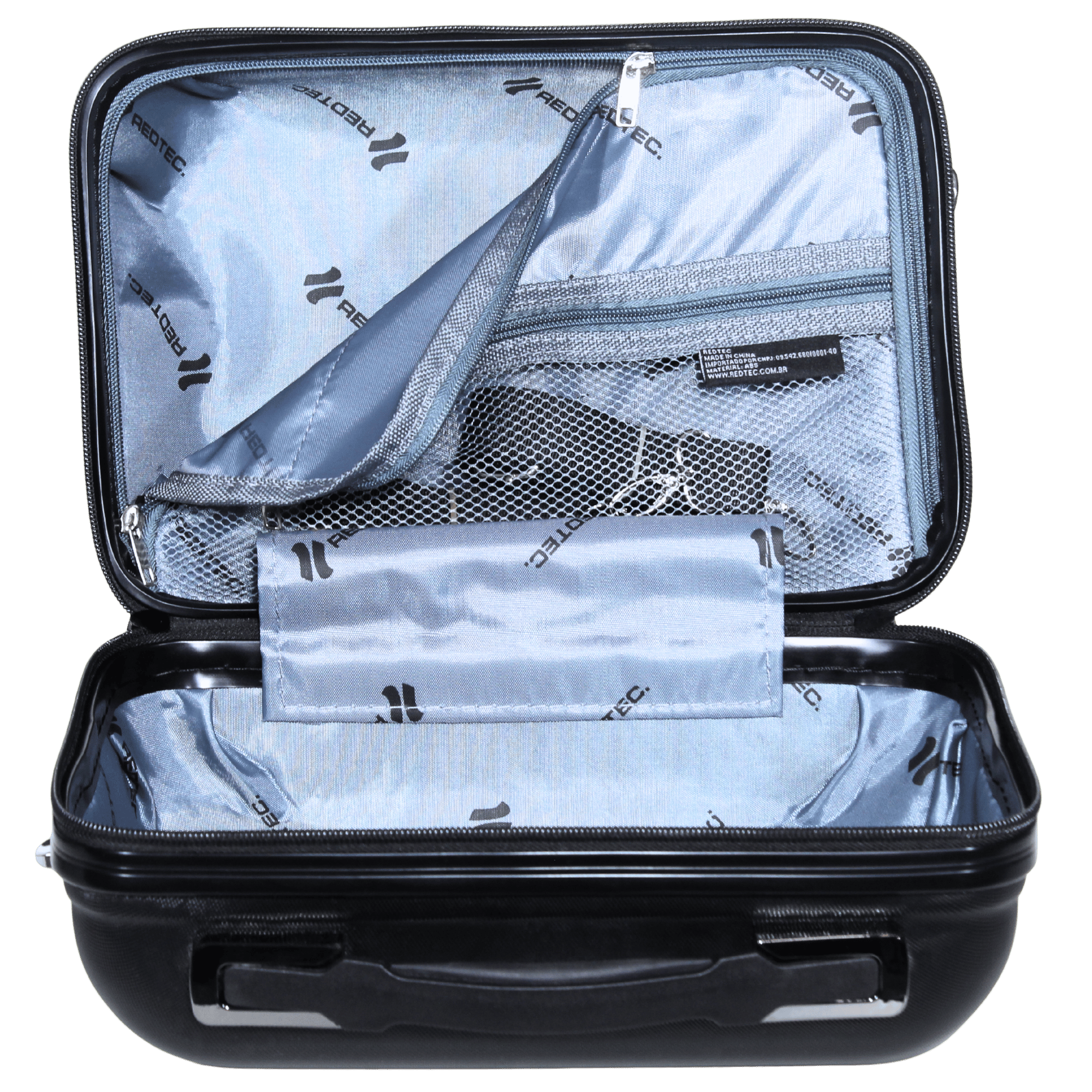 Kit 2 Frasqueiras Madri (12 e 14 Polegadas) - Material ABS - COR Preto