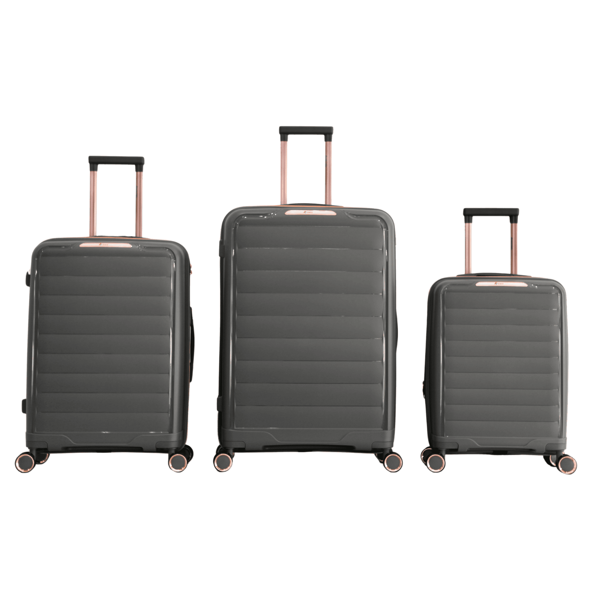 P9 MALAS DUBAI EXPANSÍVEL POLIPROPILENO KIT 3 P/M/G - CINZA