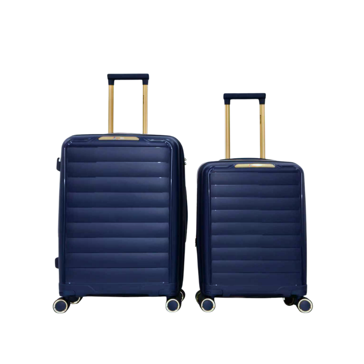 P9 MALAS DUBAI EXPANSÍVEL POLIPROPILENO KIT 2 P/M - AZUL MARINHO