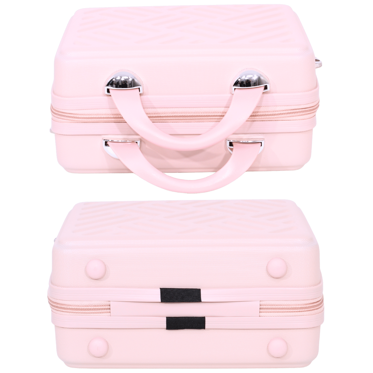 Kit 2 Frasqueiras Modelo Califórnia (14 e 16 Polegadas) - Material ABS - COR Rosa