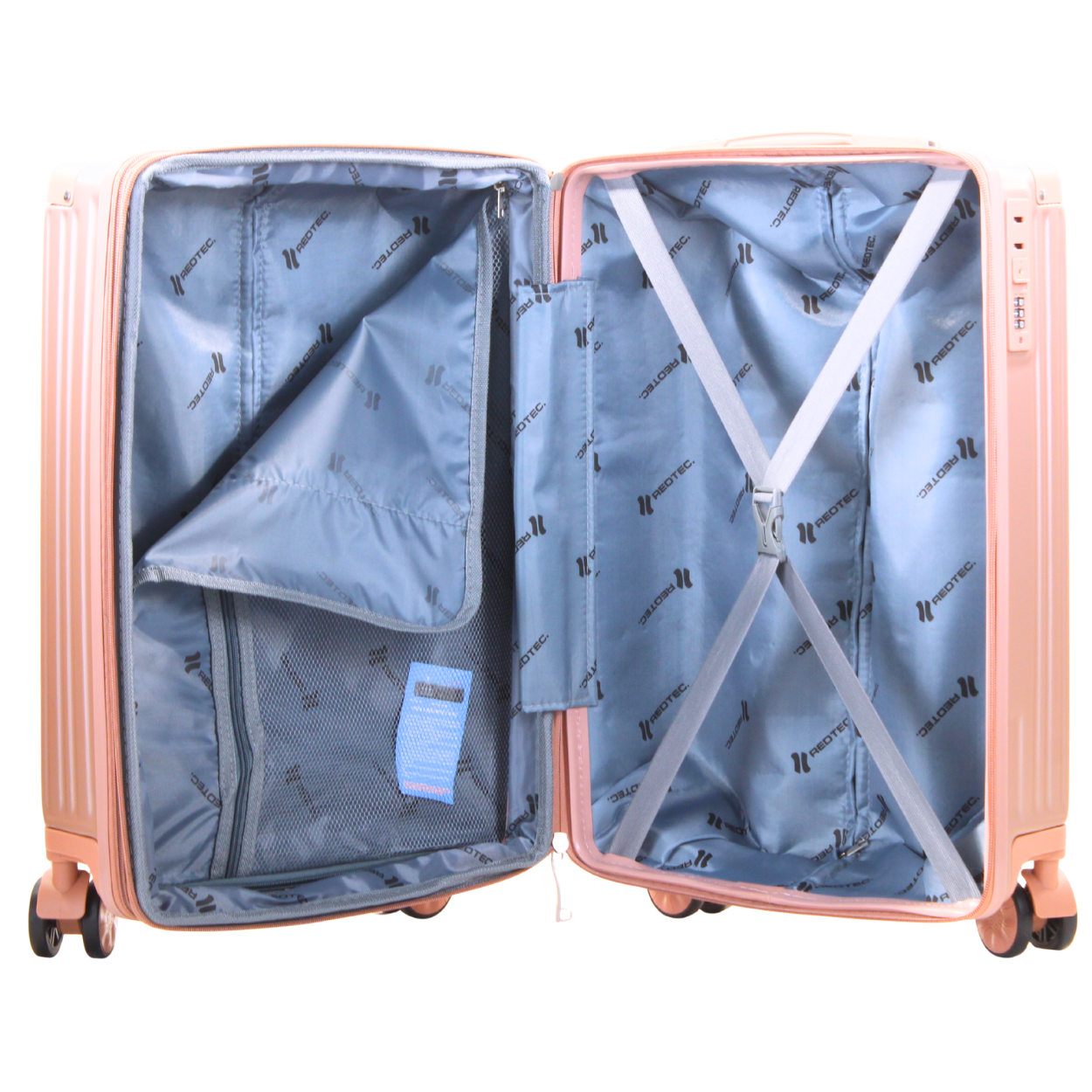 Kit 2 Malas Modelo Barcelona Expansível (10kg e 23kg) - Material ABS - COR Rose