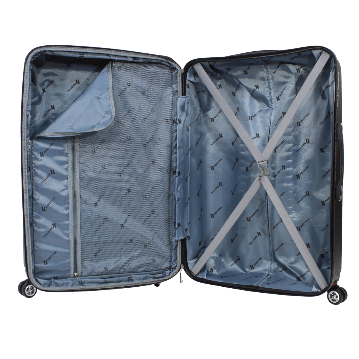 Kit 3 Malas Modelo Roma Expansível (10kg/23kg/32kg) - Material ABS - COR Preto