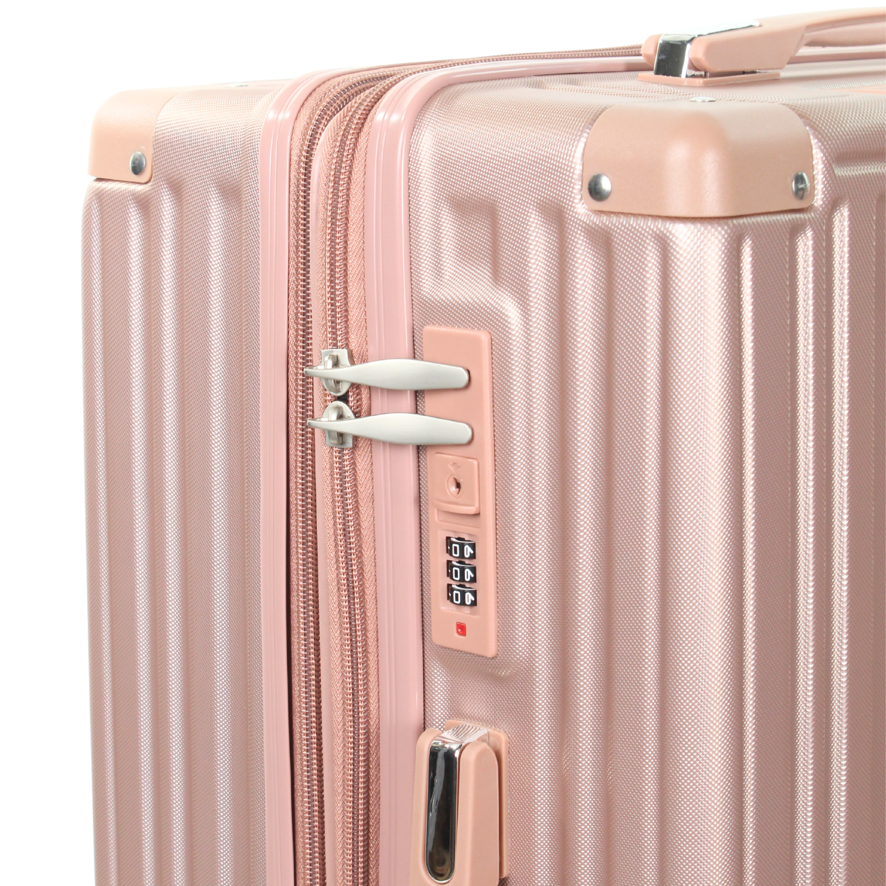 Kit 4 Peças de Malas de Viagem Barcelona em ABS: 2 Malas + 2 Frasqueiras