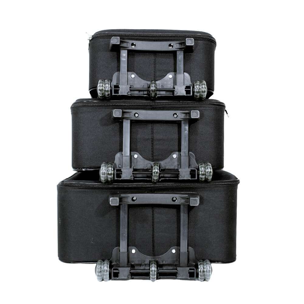 HON1603 MALAS BOLÍVIA KIT 3 P/M/G - PRETO